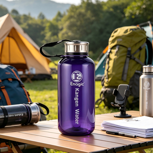 Directo de Fábrica, Botella de Agua Kangen de 1 Litro, Libre de BPA, Agua Pura Sin Residuos Químicos, Botellas de Agua Tritan para Camping y Senderismo - Product Image 1