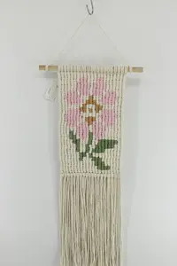 Decoração de interiores requintado Macrame tecido à mão tapeçaria artesanal para paredes por atacado