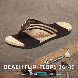 Tongs grandes tailles 36-45 pour hommes et femmes, tongs de plage cool avec des caractéristiques antidérapantes résistantes, semelle intérieure en EVA pour l'hiver - Product Image 2