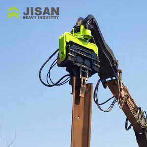 مطرقة هيدروليكية اهتزازية مثبتة على حفارة بوزن 20 طن / جهاز دق الألواح المعدنية الاهتزازي - Product Image 2