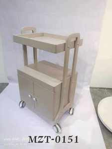 Chariot de rangement moderne blanc à 4 roues pour salons de beauté, salons de coiffure, bureaux à domicile et usage extérieur - Product Image 6