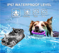 Hundetraining Verhaltenskorrektur Schock-Hundehalsband LCD-Bildschirm Schnellaufladung Ergonomisches Design Wasserdicht IPX7 Kunststoff Innen- und Außenbereich