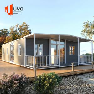 Maison préfabriquée de luxe de 40 pieds pliable et extensible Maison mobile modulaire de 3 chambres à coucher avec salle de bain complète pour USA Resort - Product Image 1