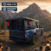 Camper 4x4 pour pick-up, coque rigide escamotable, pour le camping hors route et les voyages en véhicule tout-terrain