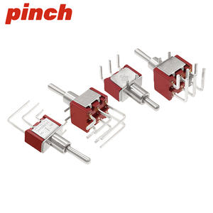 Interruptor de palanca tipo pinza 5A 250VAC SPDT On/On de 3 pines para montaje horizontal - Product Image 4
