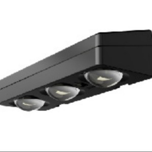Lámpara Solar para Patio Hua Enxing WL15-T3 con Control Remoto RF, 3 Cabezales, Lámpara de Pared para Cercas, Encendido/Apagado Automático al Anochecer/Amanecer - Product Image 1