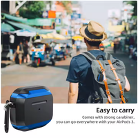 Casing Airpod silikon terbaru untuk Apple Airpods 3 casing Aksesori Earphone Headset Bluetooth nirkabel