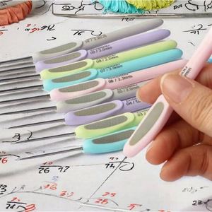Small Size <b>Crochet</b> <b>Hook</b> Ergonomic Handle <b>Crochet</b> Knitting <b>Hook</b> Needles for Arthritic Hands Thread <b>Crochet</b> Steel Lace <b>Hooks</b> Size - Product Image 1