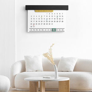 Calendario perpetuo creativo y sencillo para colgar en la pared, decoración del hogar, diseño minimalista, forma rectangular para decoración de sala de estar - Product Image 1