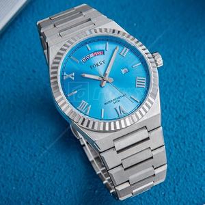 Reloj de pulsera para hombre, resistente al agua, vintage, venta al por mayor, logotipo personalizado único, OEM, reloj de cuarzo de lujo, fabricante de moda, proveedor - Product Image 2