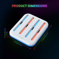 Dok pengisian daya untuk saklar 2, dengan lampu RGB, penutup debu stasiun pengisian daya Multi pengontrol