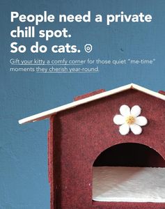 Casa para Gatos de Fieltro Acústico Personalizada, Kit Modular de Escondite Absorbente de Sonido para Gatos Pequeños, Decoración Moderna para el Hogar de Mascotas - Product Image 2