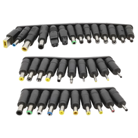 34 pièces/ensemble universel DC 5.5x2.1mm femelle à mâle AC DC prise d'alimentation pointe adaptateur de connecteur d'alimentation pour ordinateur portable Lenovo