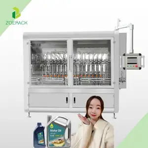 High Accuracy Automatic Engine Oil Production Filling Machine Line Lubricant Motor Oil Bottling Machine