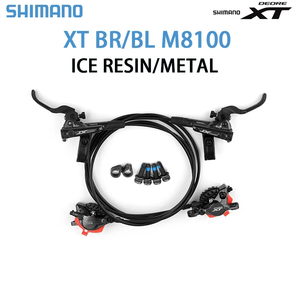 Freno Hidráulico de Resina <span class=keywords><strong>SHIMANO</strong></span> <span class=keywords><strong>XT</strong></span> M8100 M8120, 900/1600 mm, 4 Pistones, Freno de Disco Hidráulico para Bicicleta de Montaña con Pastillas ICE-TECH - Product Image 1