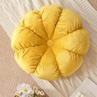 Einfache runde holländische Samt gekräuselte Blumen kissen Sofa Kürbis Kissen Spitze Kissen Kissen Stuhl Pad Wohnzimmer