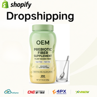 Agent de dropshipping en Chine pour Shopify, service de sourcing et de fulfillment de commandes DDP, poudre de supplément prébiotique à base de fibres végétales OEM