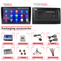 GPS Navigator Mobil Universal Android 7/9/10 Inch, Layar IPS Definisi Tinggi, Pemutar Layar Besar, Koneksi Nirkabel CarPlay