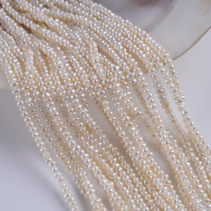 Wholesale Wenchi Model 31320 Zhuji 3-3.5mm Flat White Natural Freshwater <b>Pearls</b> <b>Loose</b> DIY Jewelry Accessories - Product Image 4