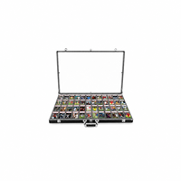 Vitrine de présentation de table en aluminium et verre, grande, portable, verrouillable, classique, étanche, écologique, fabriquée à la main, vente en gros d'usine