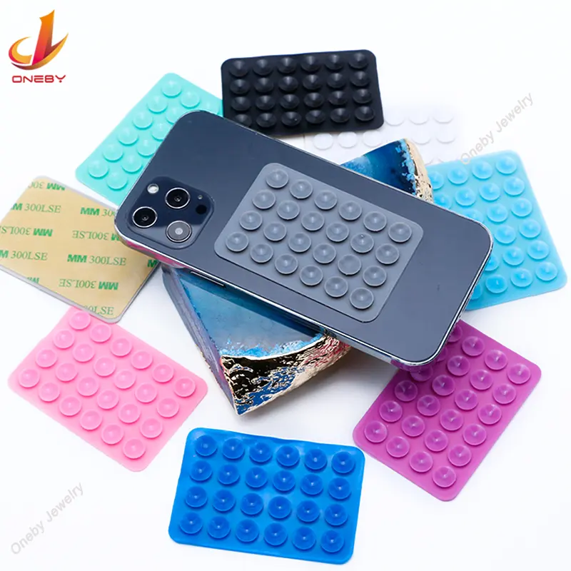 Vente en gros en vrac Support adhésif pour téléphone portable Poignée pour téléphone portable Accessoire en silicone à succion Support pour téléphone portable