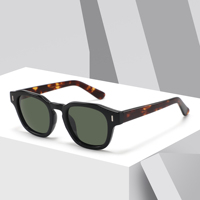CONCHEN Lunettes de soleil polarisées pour femmes, monture carrée TR90, logo personnalisé, tendance, luxe, lunettes de soleil en acétate de haute qualité, fabriquées à la main