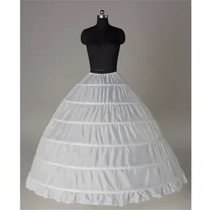 Nouvelle Crinoline à 6 cerceaux en modal, teinte en fil, <span class=keywords><strong>noir</strong></span> et blanc, longue, pour robe de mariée, <span class=keywords><strong>jupon</strong></span> de bal, jupe, demi-jupes, ODM 2025 - Product Image 5
