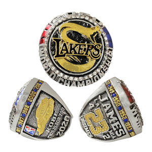 2020 <span class=keywords><strong>Los</strong></span> <span class=keywords><strong>Angeles</strong></span> <span class=keywords><strong>Lakers</strong></span> James <span class=keywords><strong>23</strong></span> NB A Bague de championnat Bague de basket-ball en alliage de pierres précieuses Distribution directe d'usine - Product Image 5