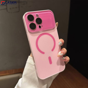 Funda de teléfono de carga magnética de gran agujero para Iphone12 13promax textura mate cobertura completa carcasa dura resistente a caídas para Iphone17 - Product Image 5