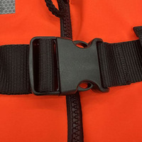 Gilet de sauvetage pour sports nautiques 50N, flottabilité 100N, rembourrage en mousse, support de tête, col réfléchissant, bandes réfléchissantes, fermeture éclair YKK, cordons réglables