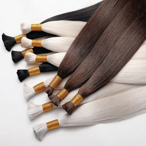 Extensiones de Cabello Humano Super Plano para Trenzas, Sin Trama, 100% Virgen, Cabello Indio con Cutícula Alineada - Product Image 3