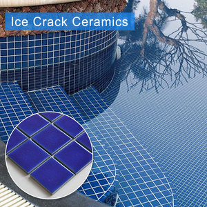 Mosaico in Ceramica Porcellanata Moderna Blu Scuro Classico per Bordi e Pavimenti di Piscine - Product Image 5
