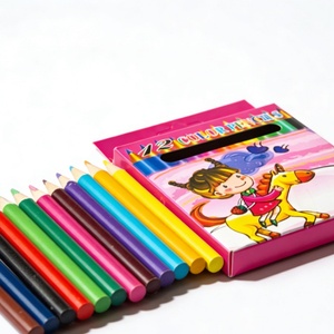 Venta al por Mayor de Lápices de Colores Ecológicos de Primera Calidad, 12 Colores, Suministro de Fábrica a Bajo Precio, OEM - Product Image 6