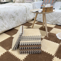 MU Kids puzzle en mousse tapis de jeu personnalisé intérieur chambre à coucher carré épais tapis de sol en mousse puzzle en peluche tapis de sol en mousse