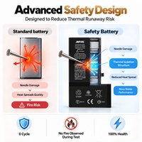 Batterie de diagnostic haute capacité pour iPhone 13 14 15 16 Pro Max – Remplacement de batterie de téléphone avec test de sécurité anti-perforation industriel