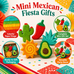 Mini Piñ<span class=keywords><strong>ata</strong></span> Cactus, Peperoncino e Avocado - Set Regalo per la Celebrazione del Cinco de Mayo, Gadget per Feste a Tema Messicano - Product Image 6