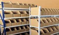 Boîte de papier en carton d'étagère pour le stockage de pièces d'entrepôt de commerce électronique Tri diagonal avec stratification mate et gaufrage pour le stockage