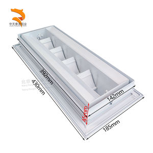 Diffuseur d'air rectangulaire à jet avec flux d'air réglable sur 4 directions, y compris gauche, droite, haut et bas - Product Image 1