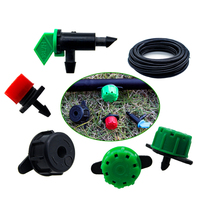 Penetes Air Flag Dripper 4 8 16 L/H 1/4 Inch Barb untuk Irigasi Tetes Mikro Tabung Bonsai dan Pembibitan