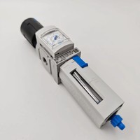 MS4-LFR-1/4-D7-EUV-AS Référence 535722 Régulateur-filtre G1/4 40m avec cuve métallique et purge manuelle pour traitement d'air, Série MS4