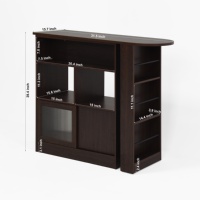 Mostrador de Bar de madera giratorio moderno, muebles versátiles para el hogar, Bar, Hotel, bodega, cocina, sala de estar, Oficina