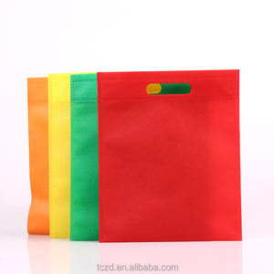 Sacs de courses écologiques réutilisables personnalisés en non-tissé découpé avec poignée découpée - Product Image 2