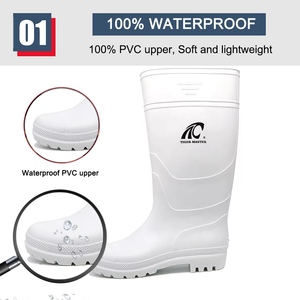 Botas de Lluvia de PVC Ligeras, Antideslizantes, Resistentes al Agua y al Aceite, para la Industria Alimentaria, Unisex, Tiger Master CE - Product Image 4