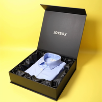 Boîte en papier kraft écologique JoyBox, logo personnalisé, pliable, emballage pour vêtements, impression à l'encre de soja
