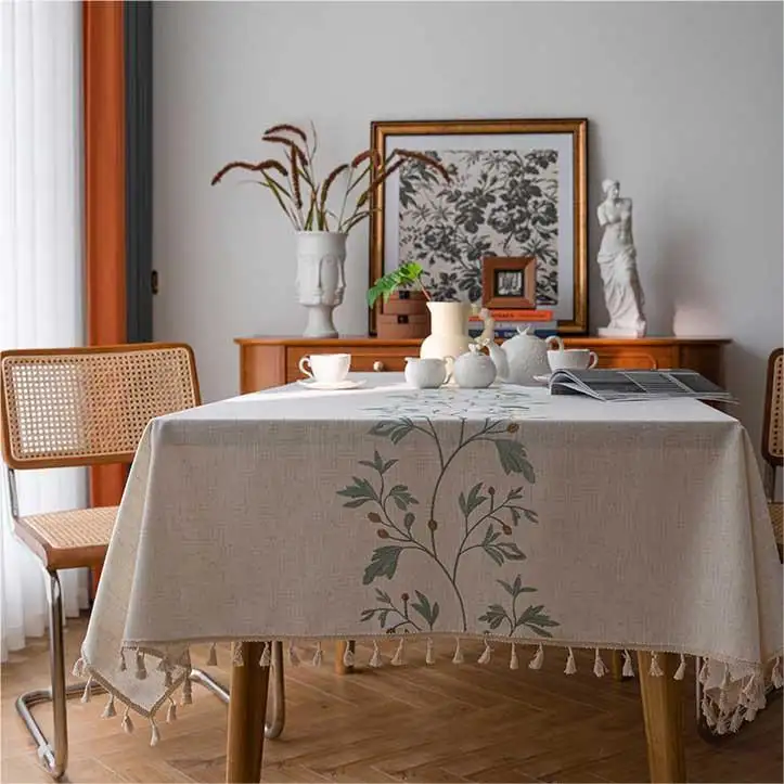flowers embroidered tablecloths table cloths table linen home wedding hotel party indoor outdoor