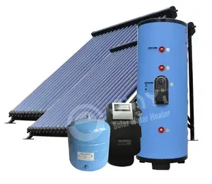 Split White Water Tank With Solar Collector Water Heating System