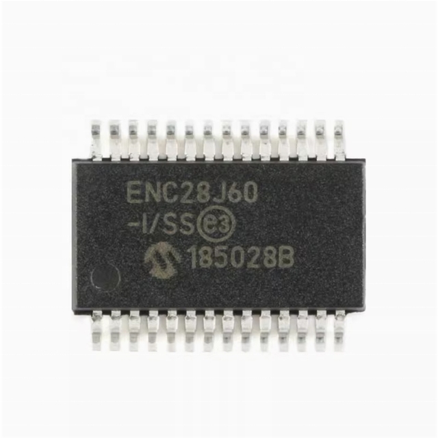 New Original ENC28J60-I/SS SSOP-28 Ethernet Controller Chip with 8KB RAM 8KB RAM Integrated ICs Electronic Component