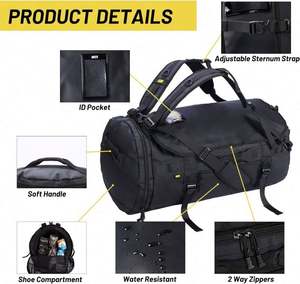 Muestra Gratuita de Bolsa de Viaje Personalizada con Forro de Carbón, Bolsa de Lona Impermeable a los Olores, Mochila Grande con Forro de Carbón, Bolsa de Lona Impermeable a los Olores - Product Image 6