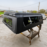 Hardtop en aluminium pour camionnette, idéal pour le stockage d'équipements sur le plateau de camion de chantier ou de flotte commerciale