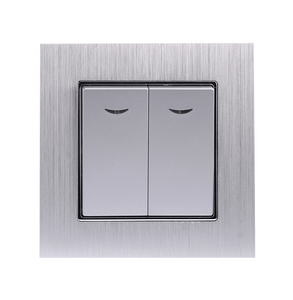 Interruptor de Luz de Pared Eléctrico de 1 Polo y 1 Vía, de Aluminio Cepillado Inoxidable, Certificado por la CE de la UE, 10A 250V, Venta al Por Mayor - Product Image 6